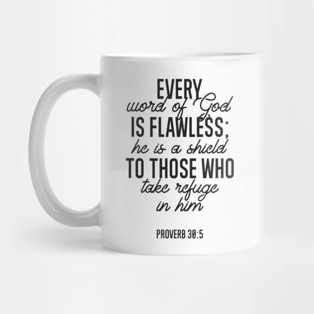 Proverb 30:5 Bible Verse by FlinArt